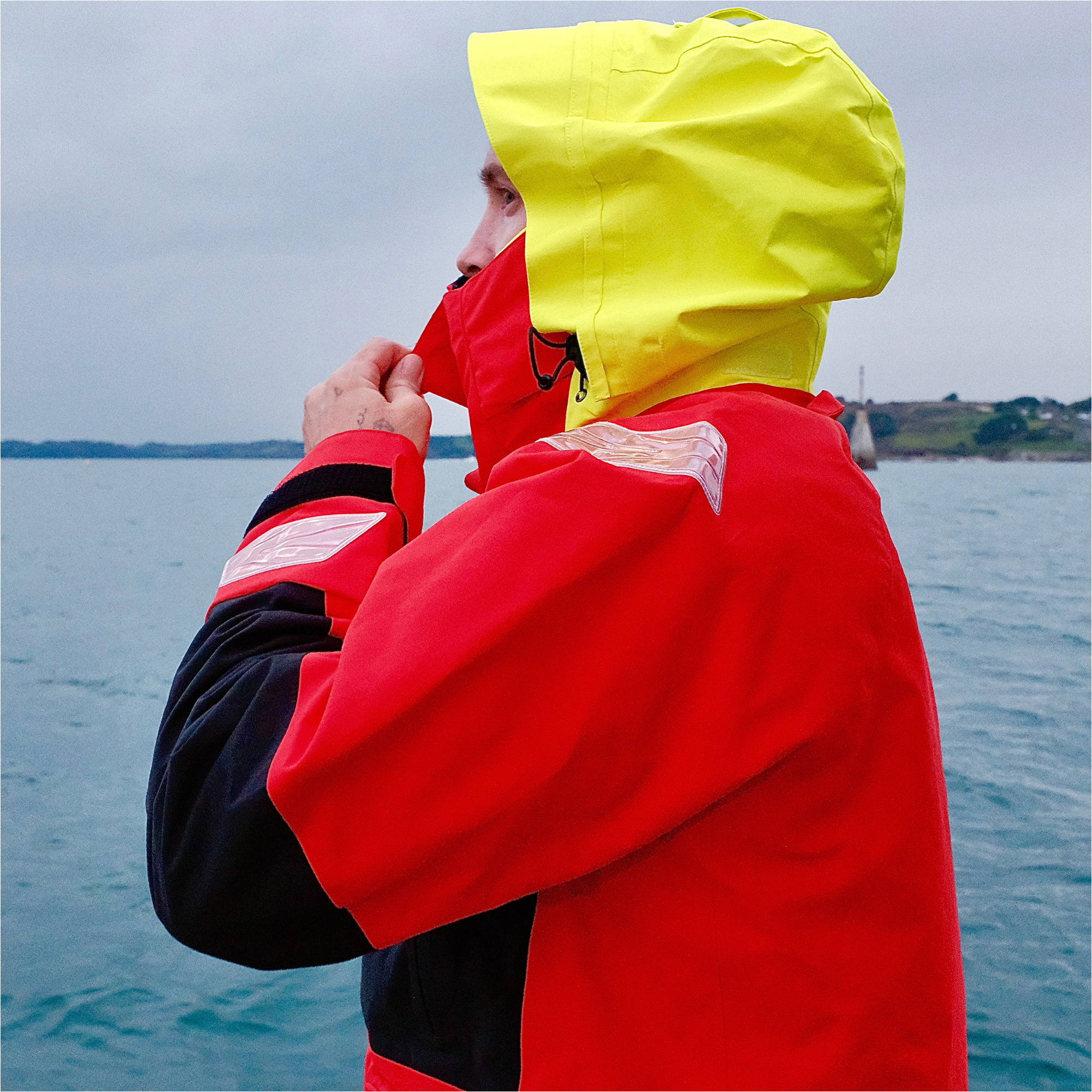 2025 Nava Performance Mens NV2 Sailing Jacket NAVANV2J01 - Red